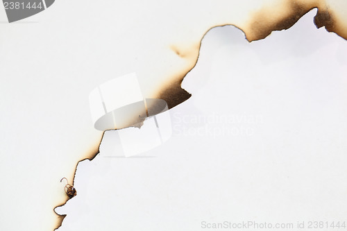 Image of burned paper