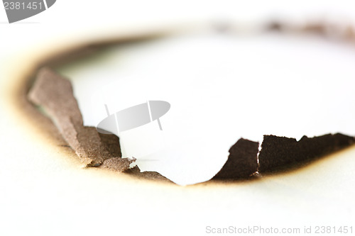 Image of burned paper