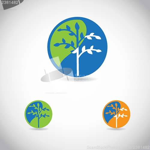Image of eco icons - logos