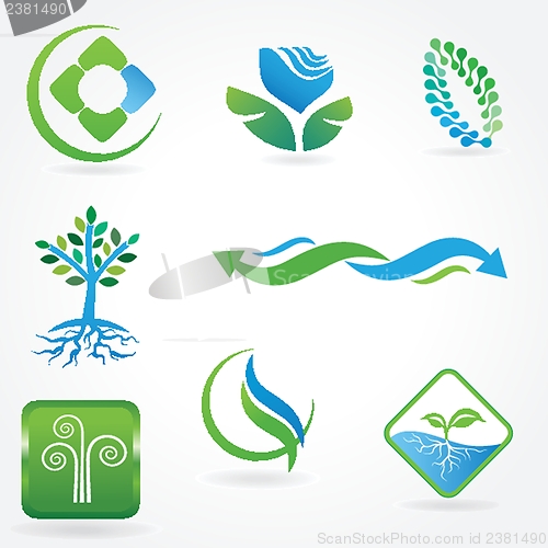 Image of eco icons - logos