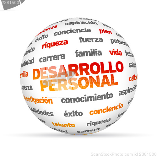 Image of Personal Development Word Sphere (In Spanish)