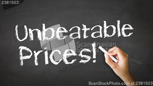 Image of Unbeatable Prices Chalk Illustration