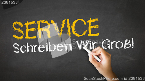 Image of Service Slogan (In German)