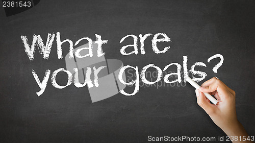 Image of What Are your Goals Chalk Illustration