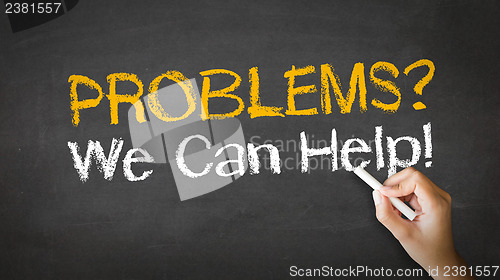 Image of Problems we can help Chalk Illustration