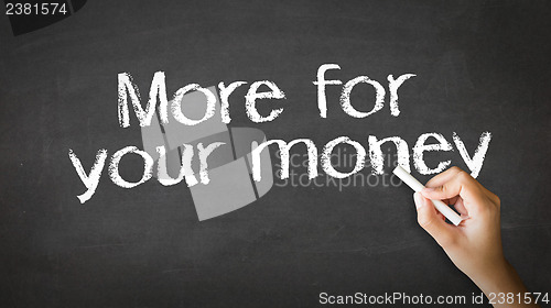 Image of More for your money Chalk Illustration