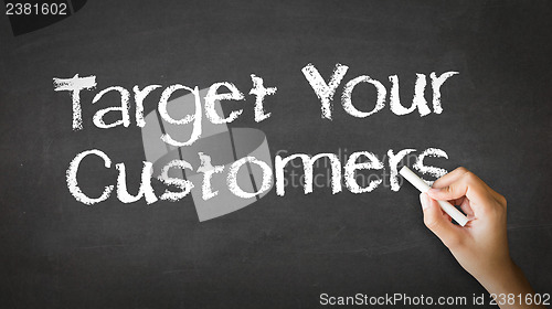 Image of Target Your Customers Chalk Illustration