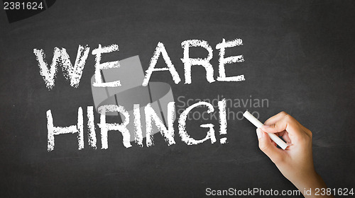 Image of We Are Hiring Chalk Illustration