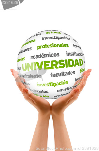 Image of 3d University Word Sphere (In Spanish)