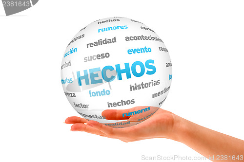 Image of Facts Word 3D Sphere (In Spanish)