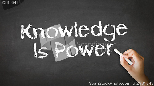 Image of Knowledge Empowers You Chalk Illustration