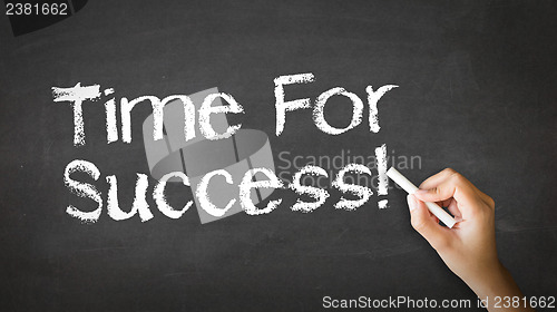 Image of Time for Success Chalk Illustration