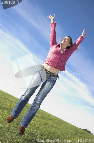 Image of Ecstactic woman