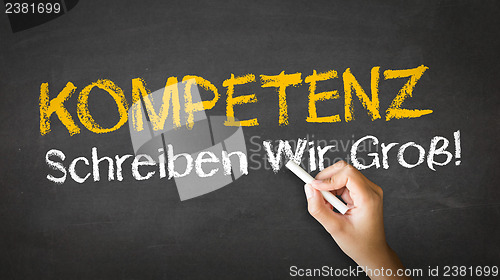 Image of Competence Slogan (In German)