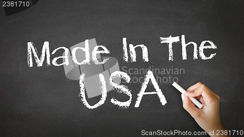 Image of Made in USA Chalk Illustration