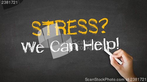 Image of Stress we can help Chalk Illustration