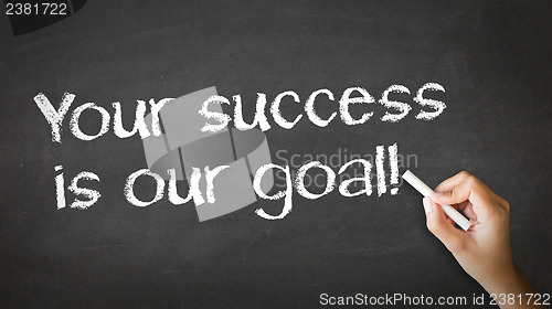 Image of Your Success is our goal Chalk Illustration