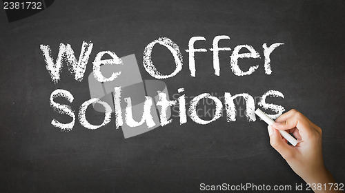 Image of We offer Solutions Chalk Illustration