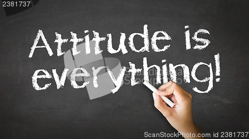 Image of Attitude is everything Chalk Illustration