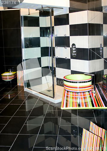 Image of Geometric bathroom