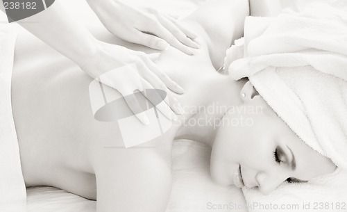 Image of monochrome professional massage #2