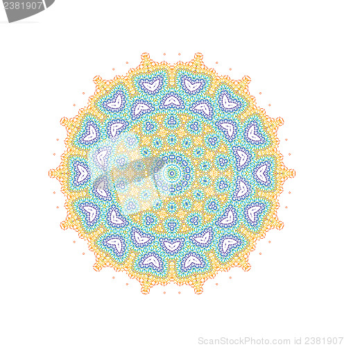 Image of Abstract ornamental color shape