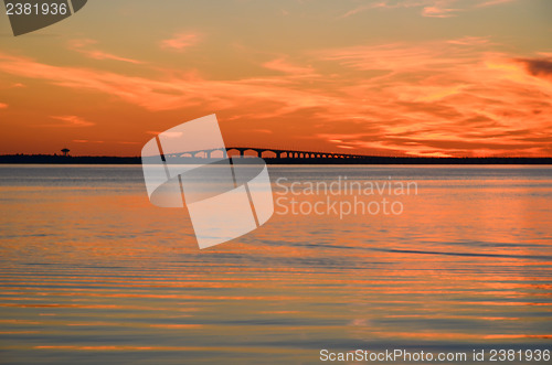 Image of Oland bridge at sunset