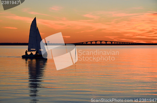 Image of Sailing at calm water
