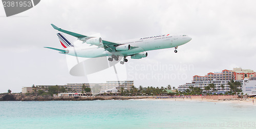 Image of ST MARTIN, ANTILLES - July 19: the tourist office and Air France