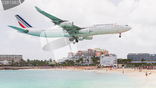 Image of ST MARTIN, ANTILLES - July 19: the tourist office and Air France