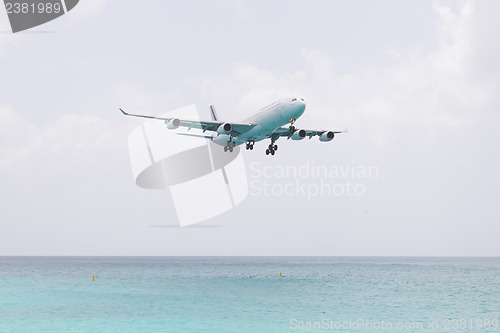 Image of ST MARTIN, ANTILLES - July 19: the tourist office and Air France