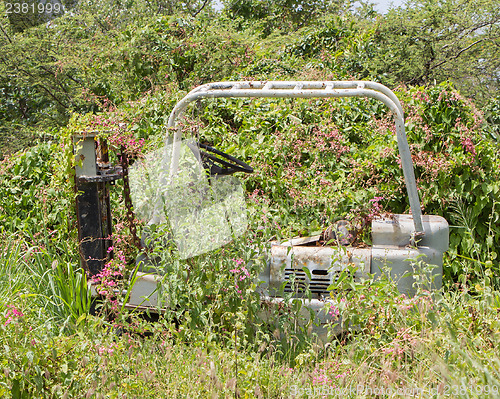 Image of Abandoned lifting truck