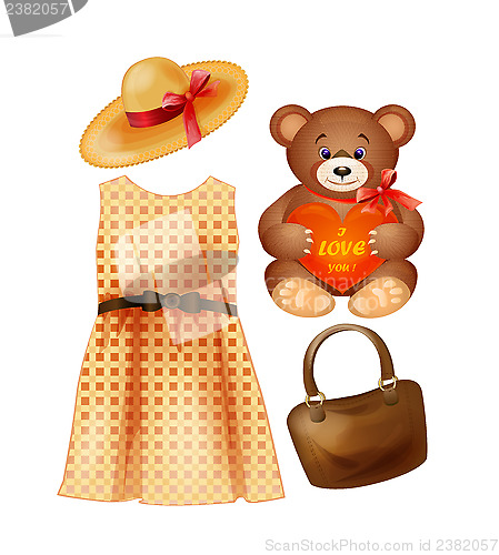 Image of clothing, toy and accessories for the fashion girls