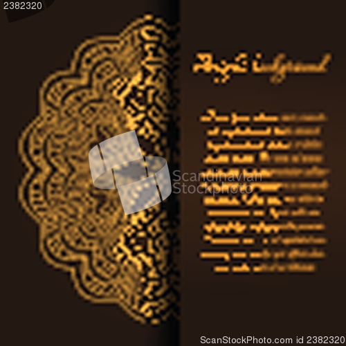 Image of Vintage background with bright colors mandala