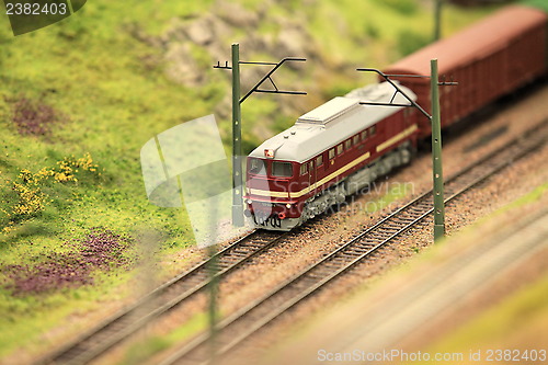 Image of  train in motion 