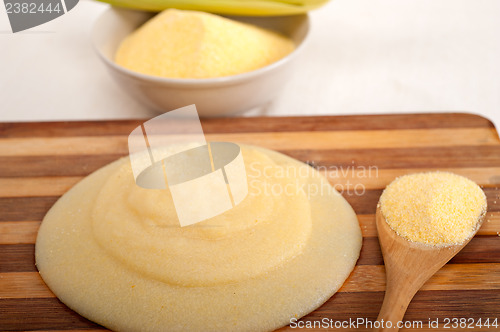 Image of polenta corn maize flour cream