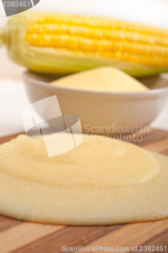 Image of polenta corn maize flour cream