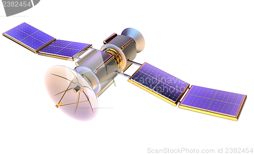 Image of 3D model of an artificial satellite of the Earth