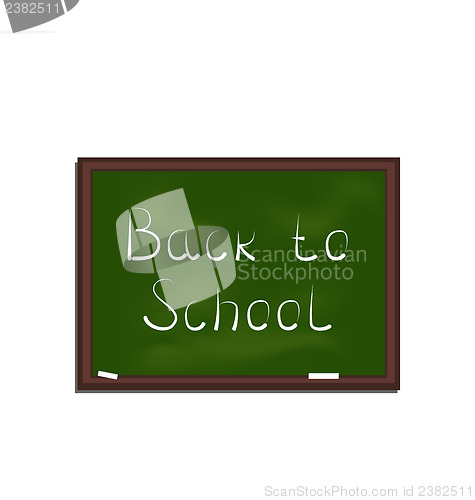 Image of School green board isolated on white background
