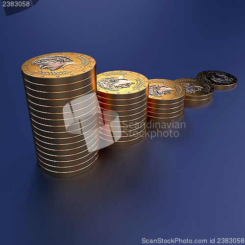 Image of gold coins stack