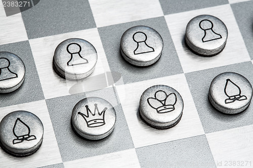 Image of metal chess