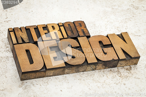 Image of interior design in wood type