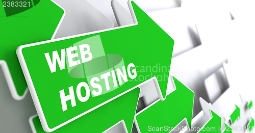 Image of Web Hosting. Technology Concept.