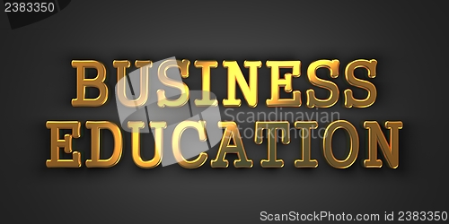 Image of Business Education. Education Concept.