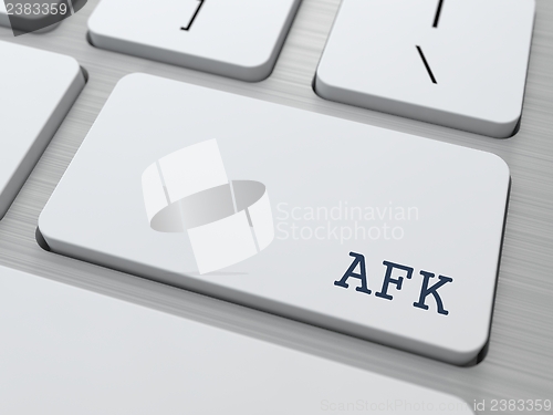 Image of AFK. Internet Concept.