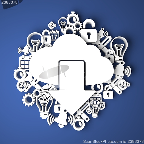 Image of Cloud Computing Concept.