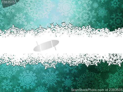 Image of Winter background with snowflakes. EPS 10