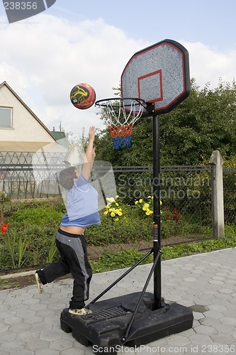 Image of Boy gamme of basketball