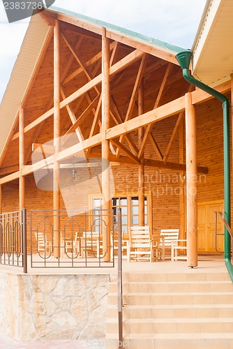 Image of luxury wooden house