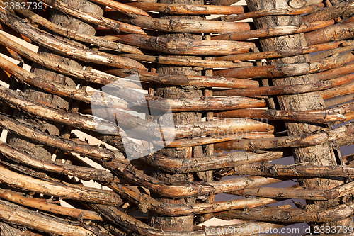 Image of Texture of old wicker basket